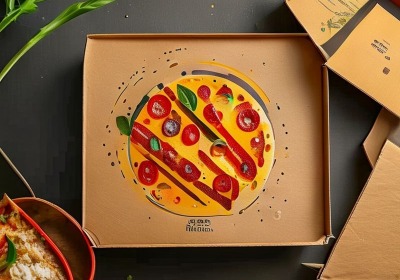 品牌VI披萨盒定制：最快1天交付，解决江浙沪餐饮急单